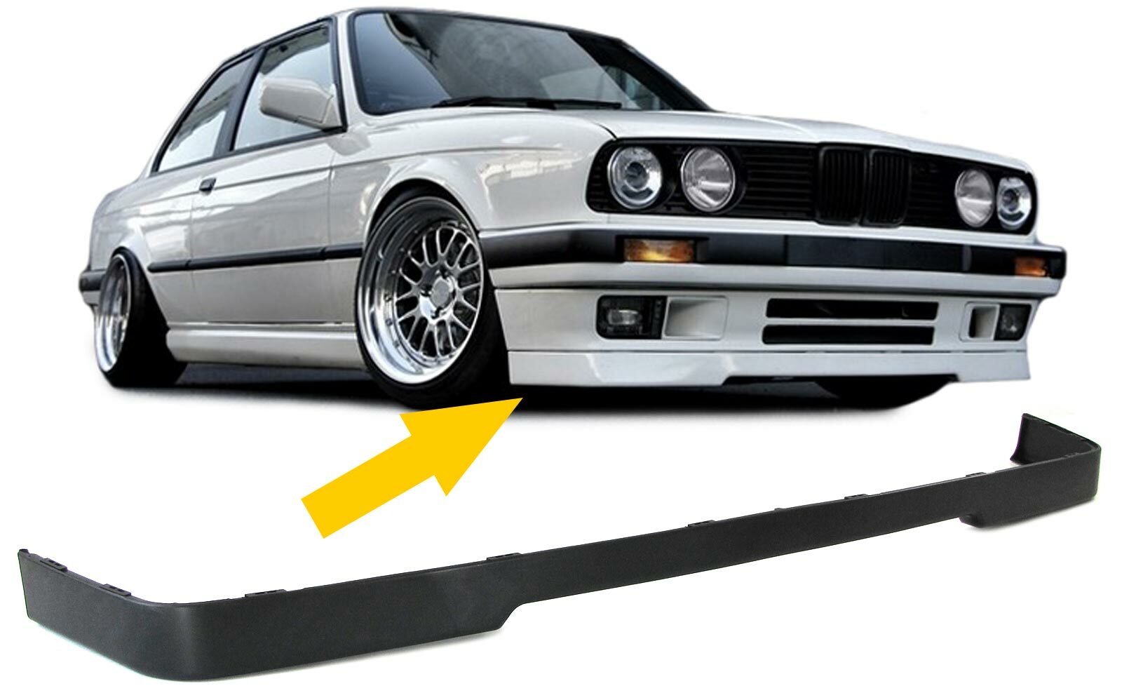 Lèvre de pare-chocs avant BMW E30 pour restaurer le design original de votre Touring