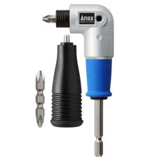 ANEX L-Type Mini Right Angle Adapter for Power Driver 1/4 Compact Made in japan