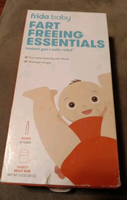 Frida Baby Fart Freeing Essentials Windi  Gaspasser + Gassy Belly Rub Exp 6/25