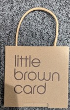 Bloomingdale's Little Brown Card paper bag gift card holder