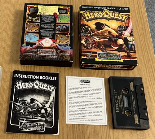 Gremlin Hero Quest Commodore 64 Cassette Game - Working -👽👾Retro Gift Idea👾👽