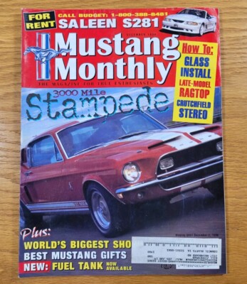 Mustang Monthly Magazine Back Issue From December 1996 Ford Classic Performance