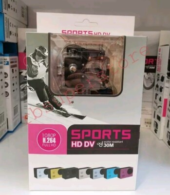 Action Kamera Full HD 1080P Sport DV | Wasserdicht 30m Fahrradhelm Motorrad