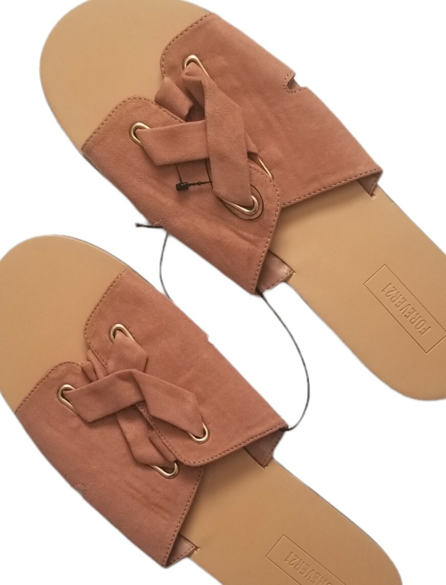 Brown Lace Up Sandals Forever 21 Forever 21 Elise Brown Flat Leather Sandal  Cheap Sale Clothing, image size:871x1142