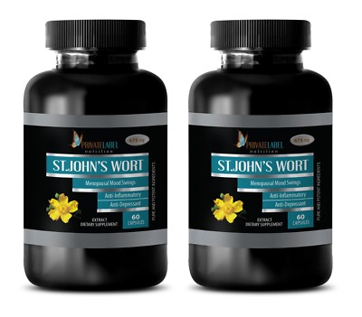 St. John's Wort Extract - energy booster, Mood Swings - (2 Bottles)