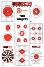 200 Genuine EZ2C Targets Eight Popular Styles ~ 200 Targets Gun Airsoft Rifle