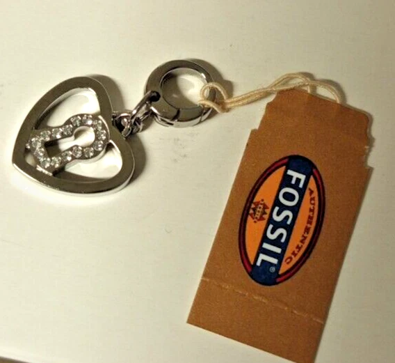 Fossil Anhänger Charms JF87590040 Herz mit Schloss Zyrkonia Neu - Bild 3 von 4