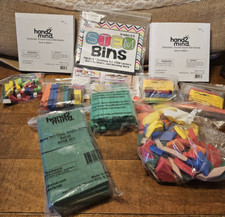 Hand To Mind K-5 Lot Geoboards, Stem Bins, Base Rods, Flats, Tangrams Foam Read