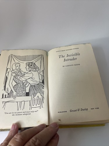 Nancy Drew Mystery Stories The Invisible Intruder Carolyn Keene 1969 Hardcover - Picture 5 of 10