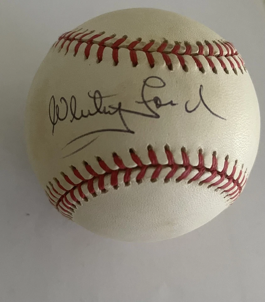 Whitey Ford Signed Autographed Rawlings AL Baseball NY Yankees  - Image 2 of 4