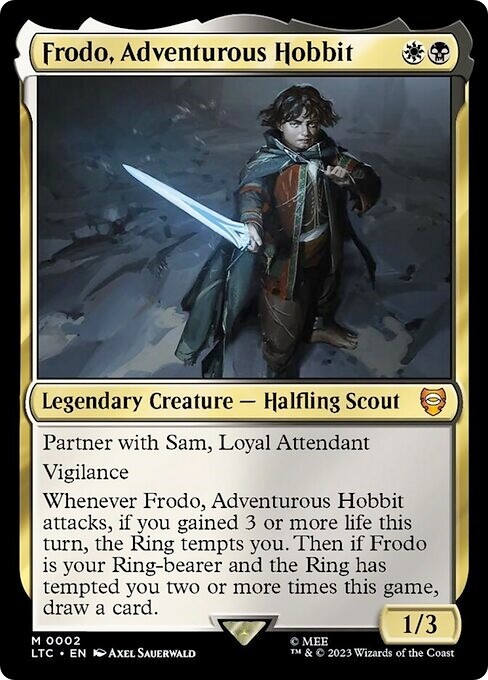 frodo adventurous hobbit mtg card Magic the Gathering Lord of the Rings Frodo, LTC #0 – Rotterdam Comics Adventurous Hobbit attacks MTG | Frodo, Adventurous Hobbit