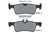 Textar 2596801 Bremsbelagsatz, Scheibenbremse FüR Peugeot