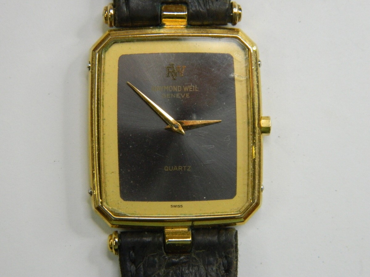 Raymond Weil Geneve 9104 Quartz 18k Gold Electroplated 25mm Watch