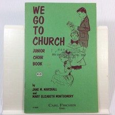 Libro de cancioneros de música We Go To Church Junior Choir Marshall and Montogomery sin usar