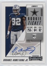 2018 Panini Contenders Rookie Ticket Auto Dorance Armstrong Jr #215 Auto 1e1b