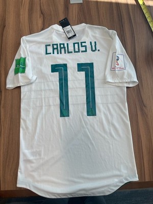 Carlos Vela 11 Mexico 2018 Adidas World Cup Away Jersey White Size S NWT  - Main Image