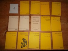 Reclam Konvolut 1 – 14 Shakespeare Dramen Cymbelin Richard Coriolanus Romeo und