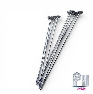Set of 4 Chrome Metal Hairpin Legs 28'' Angled Base for Slanted Desk/Table DIY