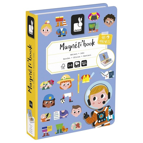 Janod Magnetibook Jobs Magnetisches Lernspiel Kinder Spielzeug-image