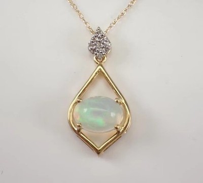 2Ct Oval Cut Simulated Fire Opal Women's Charm Pendant In 14K Yellow Gold Plated
