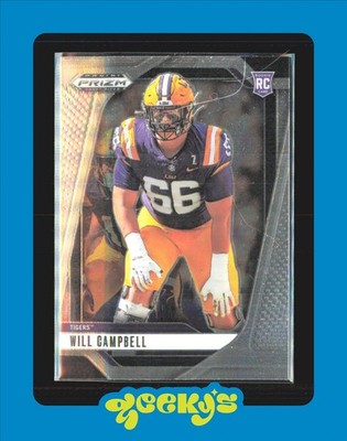 2025 Panini Prizm Draft Picks - Will Campbell #54 (RC) LSU $2MIN ORDER