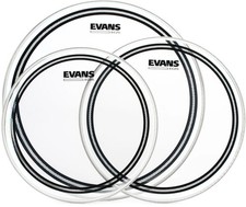 Evans EC2 Clear Tom Pack - 12", 13", and 16" Heads