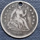 1856 Seated Liberty Half Dime 5c Better Grade Details #78831