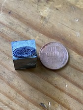 Vintage Ford Motor Company Logo Printing Die Vintage Ford Motor Company Logo Printing Die