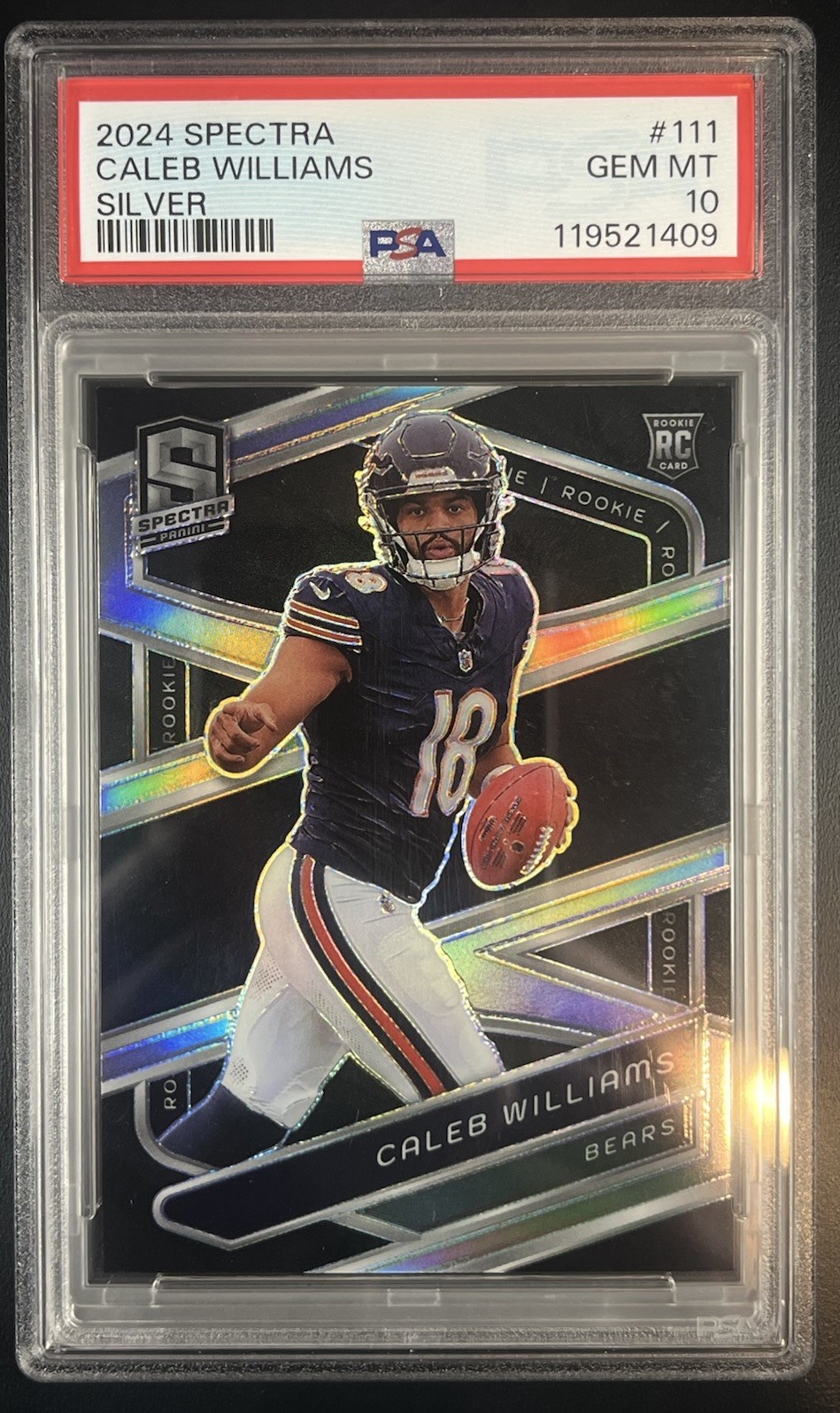 Caleb Williams Panini Spectra #111 Silver