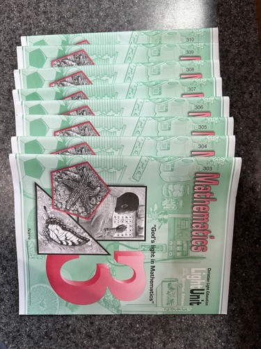 Mathematics Christian Light Education 303-310 8 books | eBay