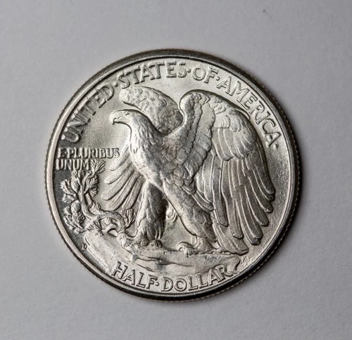 1946-D MS UNC BU Walking Liberty Half Dollar SUPERB US COIN 90% Silver, 50C!