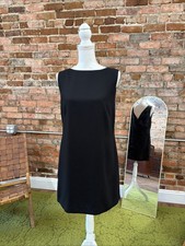 Banana Republic Black Shift Dress Size 8 Sleeveless Minimalist Career Classic
