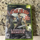 Evil Dead A Fistful of Boomstick (Microsoft Xbox, 2003) With Manual Used Rare