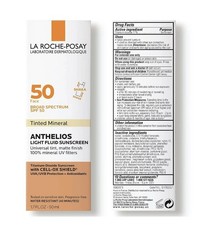 La Roche Posay Anthelios 50 Tinted Mineral Light Fluid Sunscreen Face EXP 07/26 