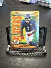 2025 Topps Chrome Power Players Insert Malik Nabers New York Giants
