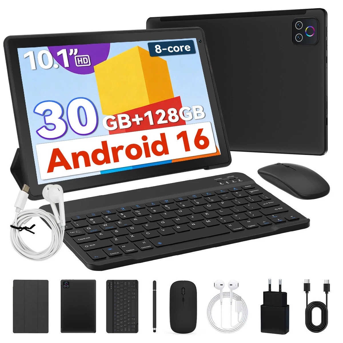 10 Inch Tablet Android 16 Tablet 30GB RAM 128GB ROM 2TB TF Tablet