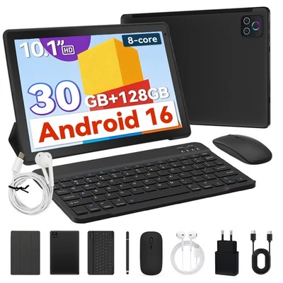 10 Inch Tablet Android 16 Tablet 30GB RAM 128GB ROM 2TB TF Tablet