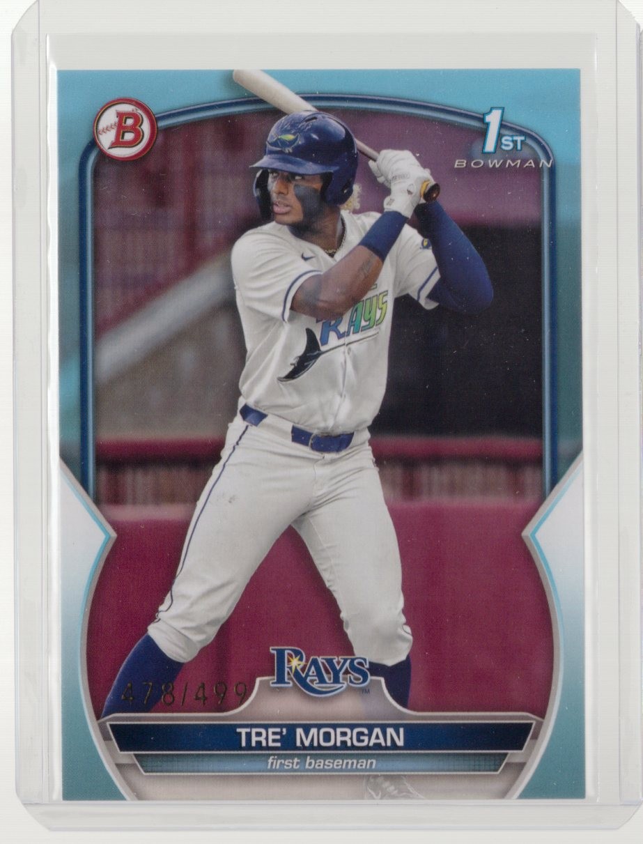 2023 Bowman Draft #BD-199 Tre' Morgan Sky Blue #/499