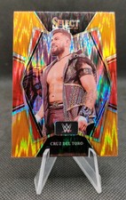 2022 Panini Select WWE Orange Flash Prizm #178 Cruz Del Toro Wrestling Card