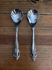 Oneida Community BRAHMS Shell Sugar/ Jelly Spoon - Set Of 2