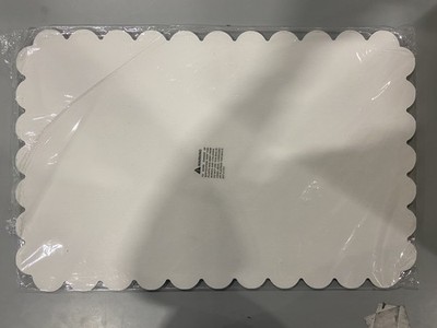HOMEMARTGOODS BATHTUB SHOWER MAT WITH CUPS 36'' X 17'' - WHITE