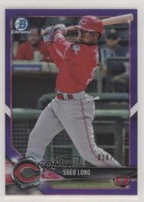 2018 Bowman Draft Chrome Purple Refractor 18/250 Shed Long #BDC-120 0g4