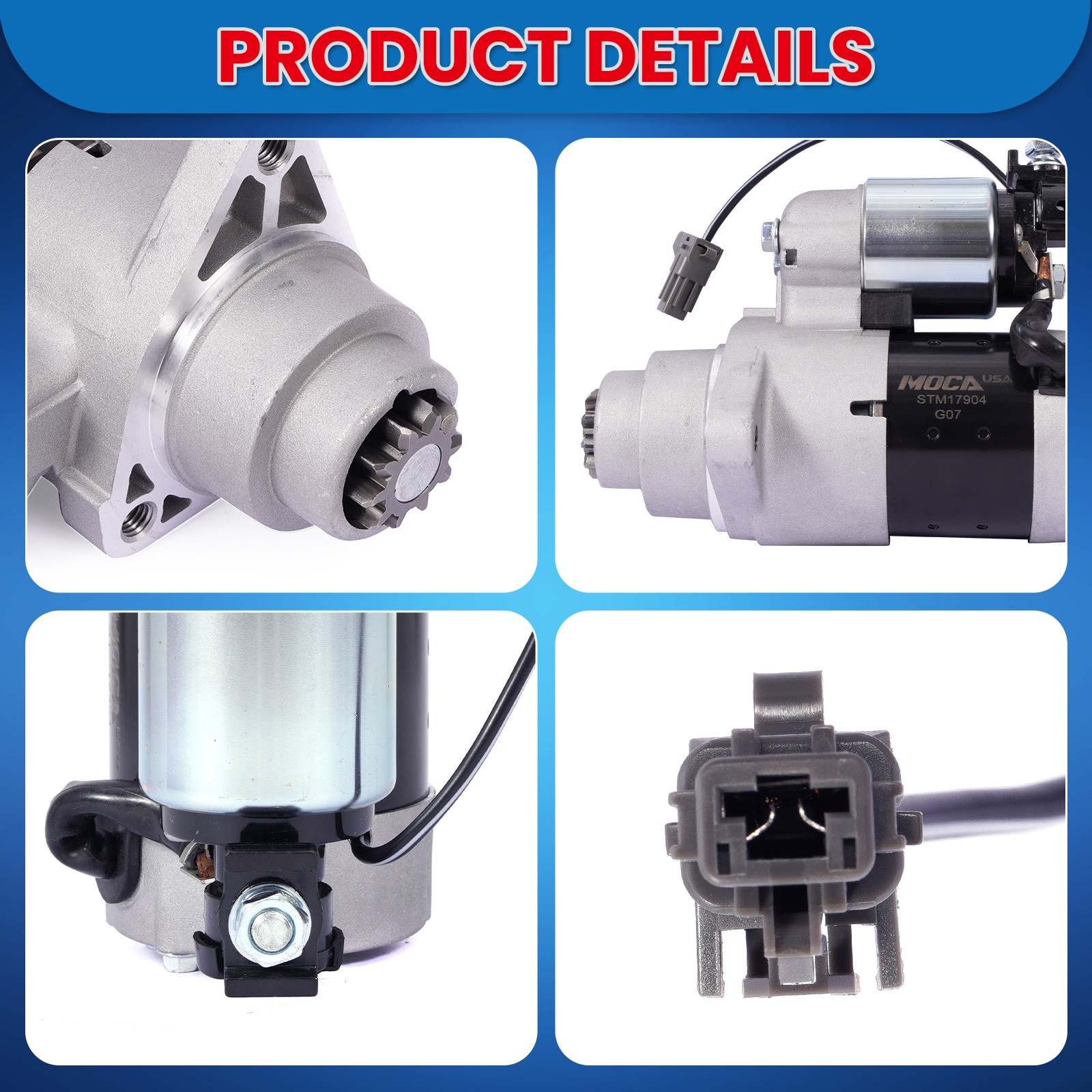 Starter Motor for Infiniti FX35 G35 M35 Nissan 350Z 3.5L 1.4KW 12V 10T Only RWD