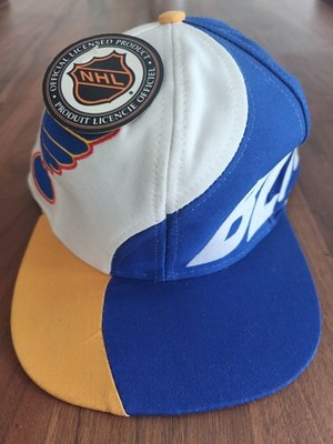 St. Louis Blues Cap NHL Logo 7 Neu mit Etikett Deadstock Snapback Mütze Swirl Wave NOS Vintage