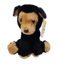 Dakin Bean Bags Black Bear Coco Plush 8" Brown Face 1982 Korea Vintage Toy