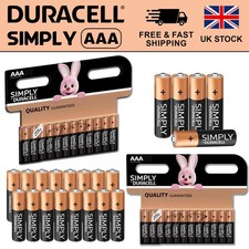 Duracell Simply AAA MN2400 Alkaline Batteries for  Clock, Radio