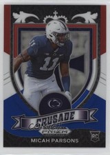 2021 Panini Prizm Draft Picks Crusade Red White & Blue Micah Parsons #175 18wa
