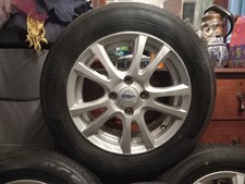 NISSAN CUBE SET OF 14in  ALLOY WHEELS TYERS  2 new tyers