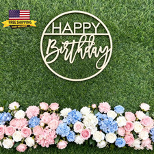 Happy Birthday Wood Sign for Backdrop,Happy Birthday Letters Sign for Balloon Ar