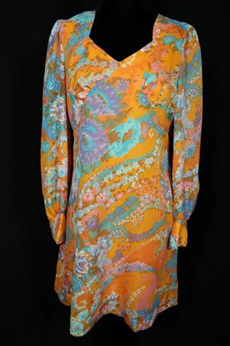 Robe Fourreau Connectée à Imprimé Floral - Taille 6 - Occasion Très Bon état